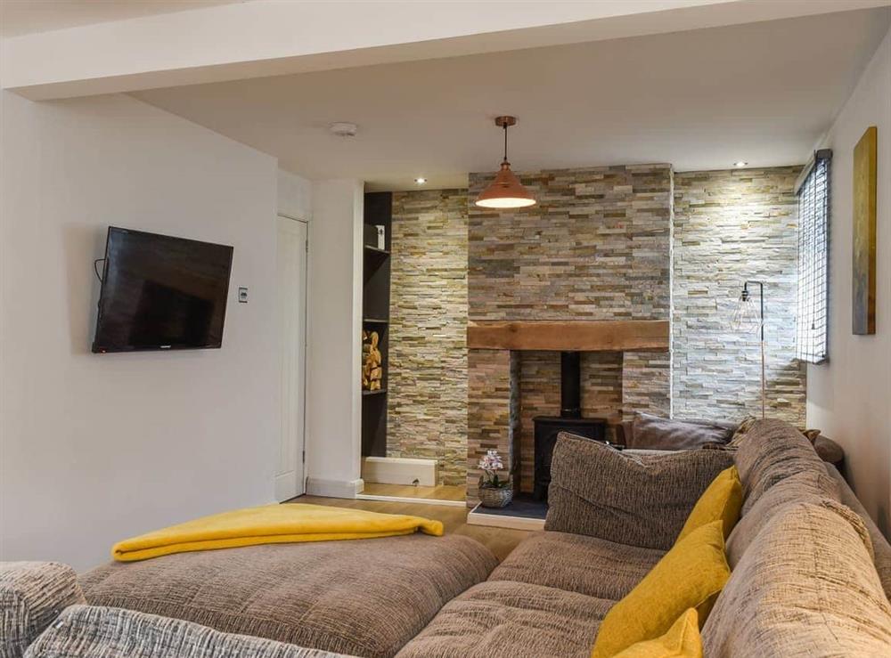 Living area at Highfield Bungalow in Twyn, Dyfed