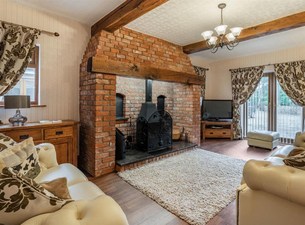 Living room at Highfield Cottage in Poulton-le-Fylde, Lancashire