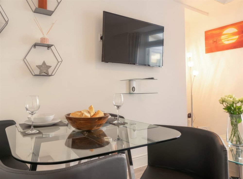 Living room/dining room at Highfield House in Ilfracombe, Devon