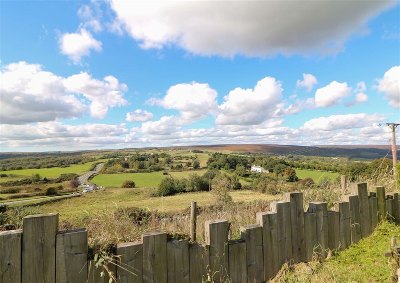 Rural landscape at Highgate house, Holmesfield near Dronfield