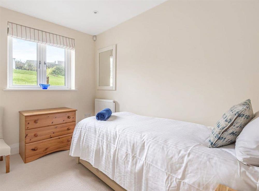 Single Bedroom on the ground floor at Highlands in St Mawes, Cornwall