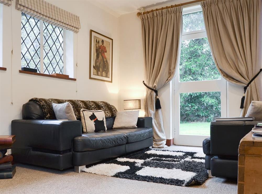 Cosy living area at Highmoor Park Cottage in Highmoor, near Henley-on-Thames, Oxfordshire