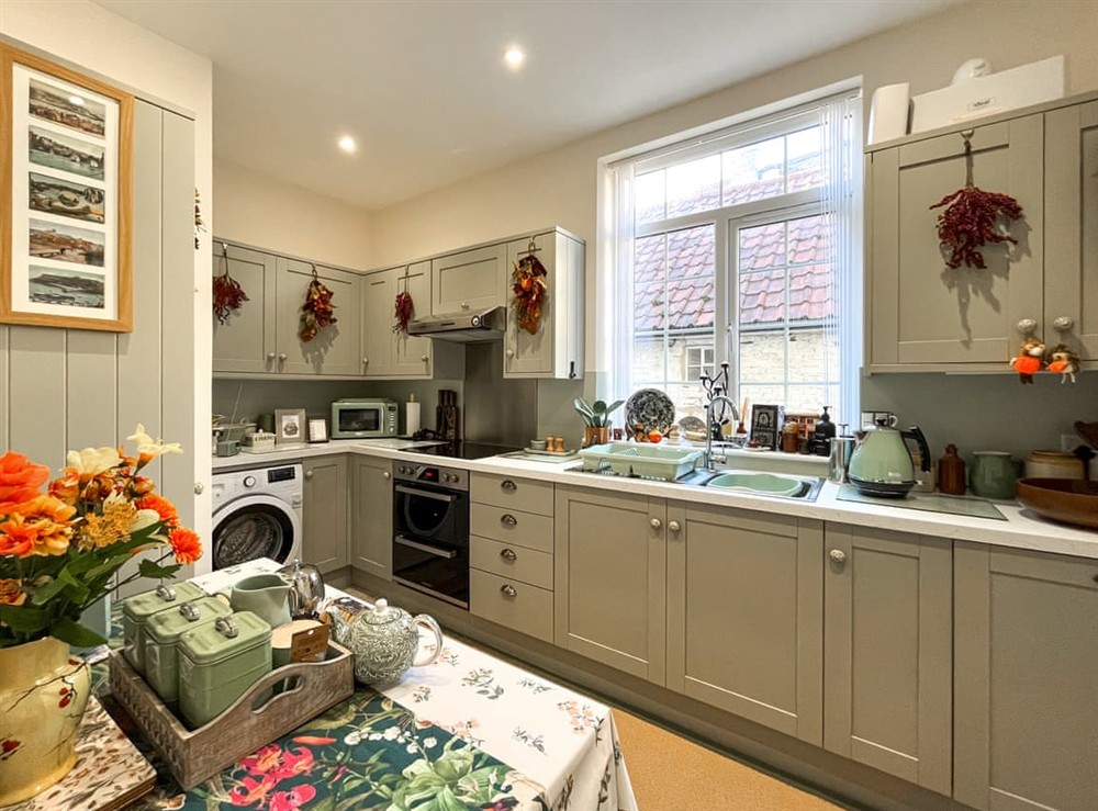 Kitchen/diner at Hildas Hideaway in Whitby, North Yorkshire