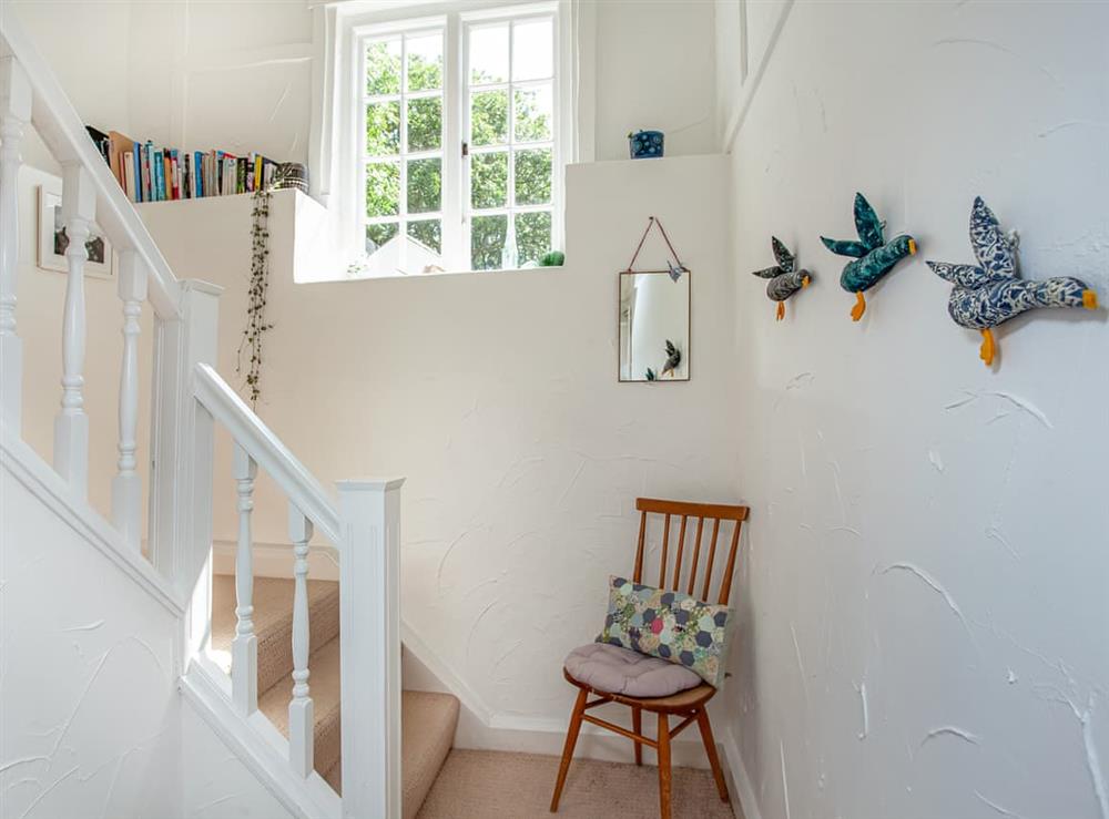 Hallway at Hill Cottage in Poughill, near Bude, Cornwall