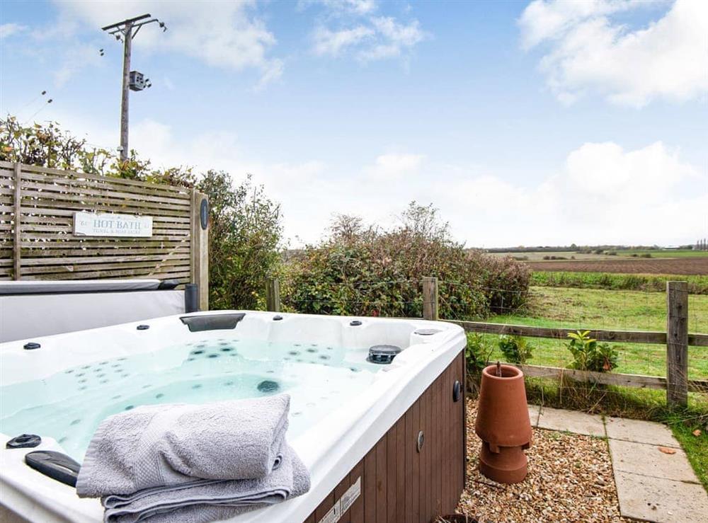 Hot tub at Hill Crest in Dunston Fen, Lincolnshire