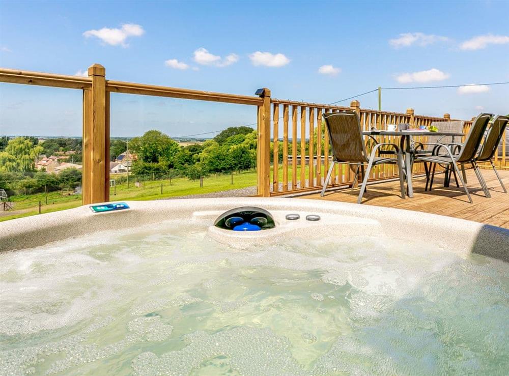 Hot tub at Hill Crest Lodges- Hill Crest Lodge 1 in Hemswell, near Market Rasen, Lincolnshire