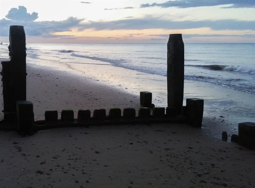 Mundesley beach at Hill Crest in Mundesley, near North Walsham, Norfolk