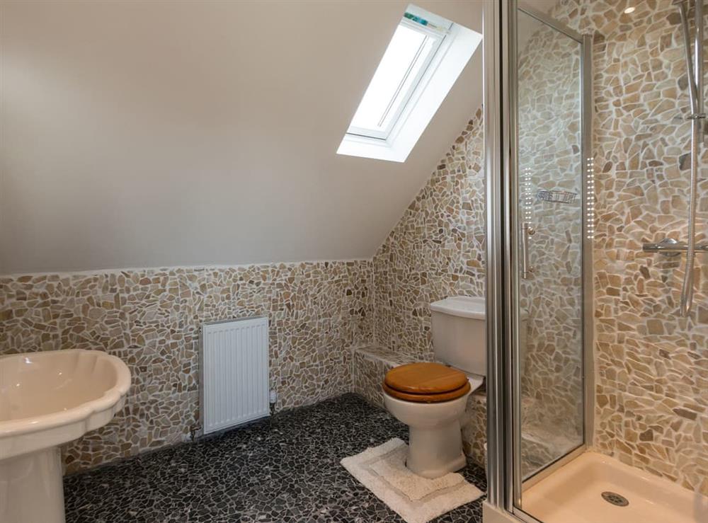Shower room at Hill End Farmhouse in Dalry, Ayrshire