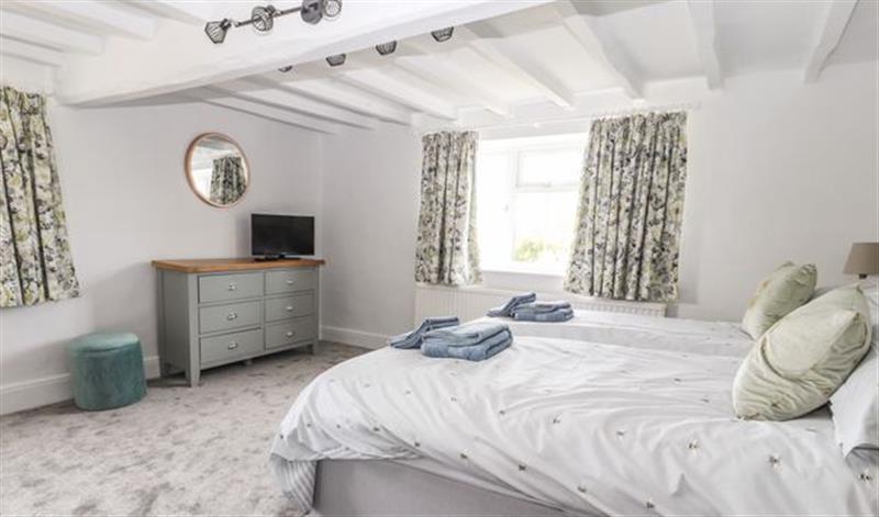 One of the bedrooms at Hill Farm, Broomhall near Wrenbury