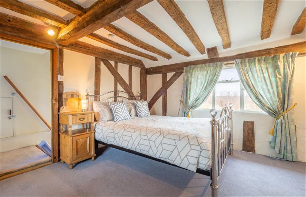 King-size master bedroom at Hill Farm House, Huntingfield