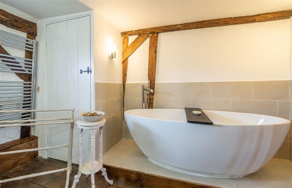 Luxurious free-standing bath at Hill Farm House, Huntingfield