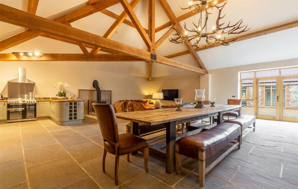 The spacious dining area at Hill Farm Massingham, Little Massingham