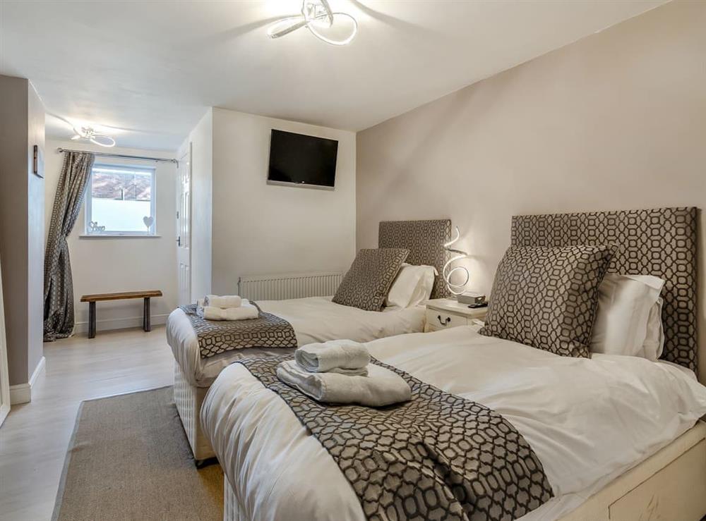 Twin bedroom at Hill House Hideaway in Whitby, North Yorkshire