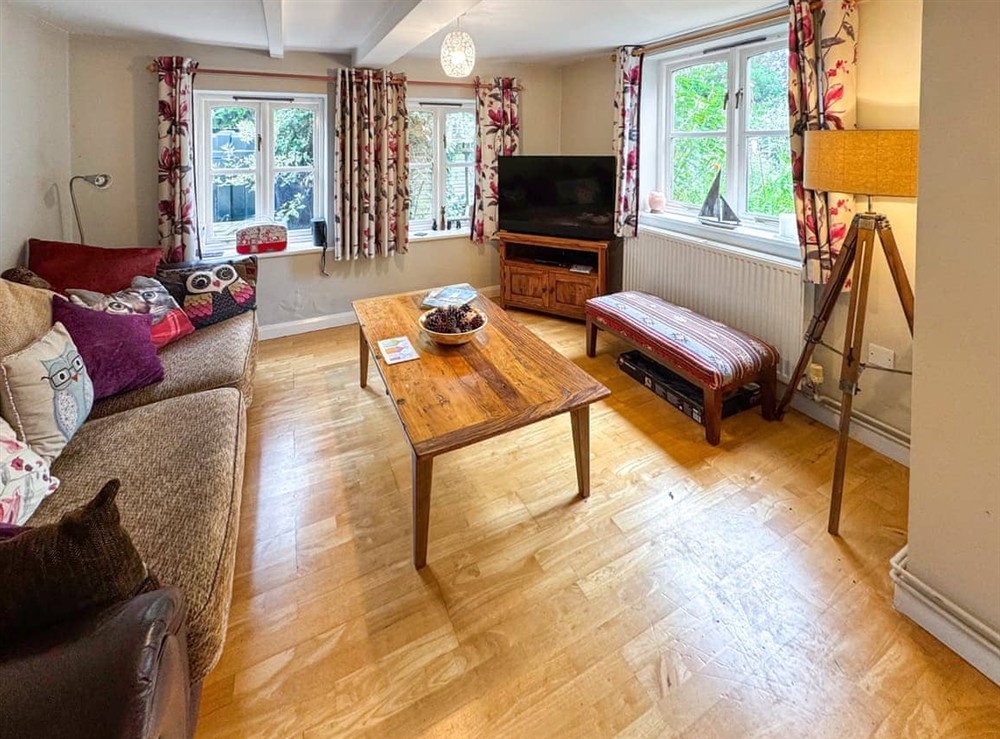 Living area at Hill House in Snape, Suffolk