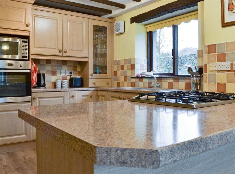 Fully appointed fitted kitchen at Hill Top Barn in Newton-in-Cartmel, near Grange-over-Sands, Cumbria