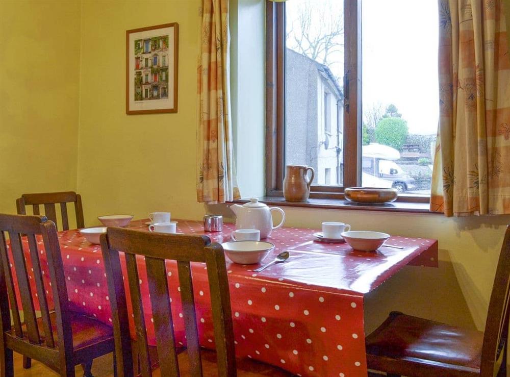 Informal dining area within kitchen at Hill Top Barn in Newton-in-Cartmel, near Grange-over-Sands, Cumbria