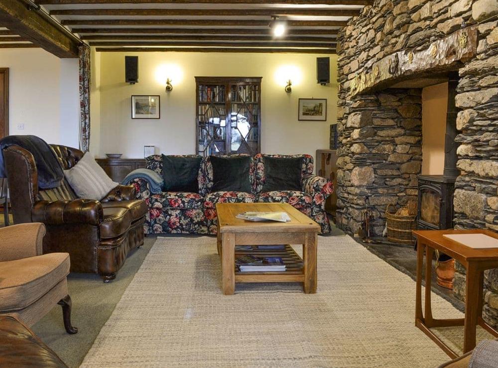Spacious living area at Hill Top Barn in Newton-in-Cartmel, near Grange-over-Sands, Cumbria