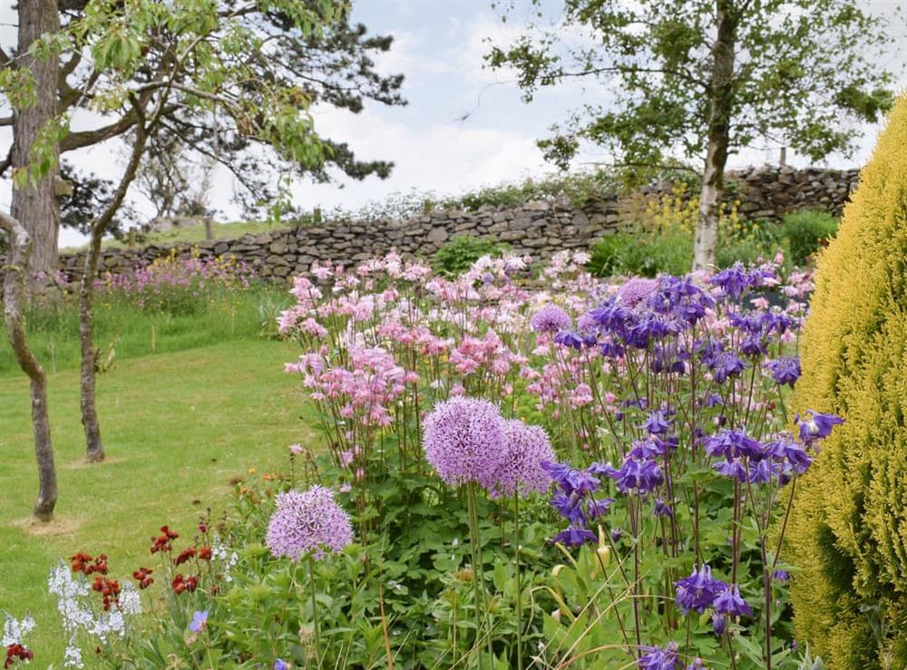 Well-maintained garden at Hill Top Barn in Newton-in-Cartmel, near Grange-over-Sands, Cumbria