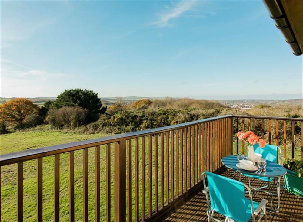 Inviting balcony at Hill Top in Dairy Farm House, Newport