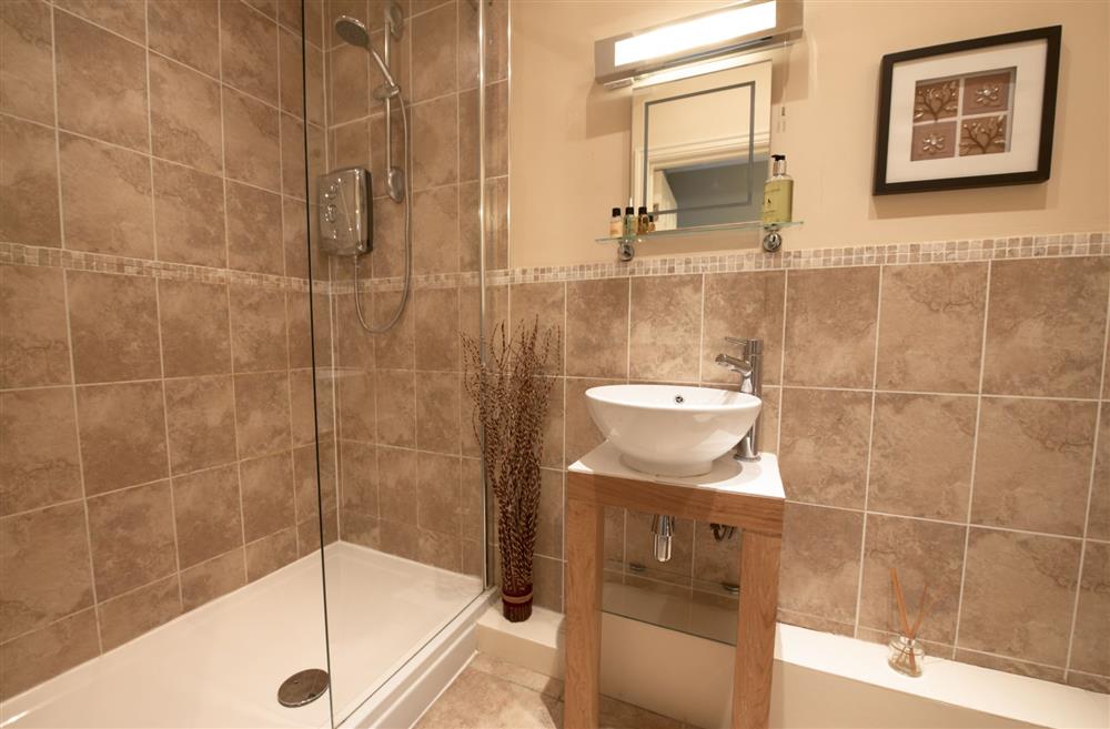 Bedroom five’s en-suite shower room at Hill Top Farm, Askrigg, Nr Leyburn