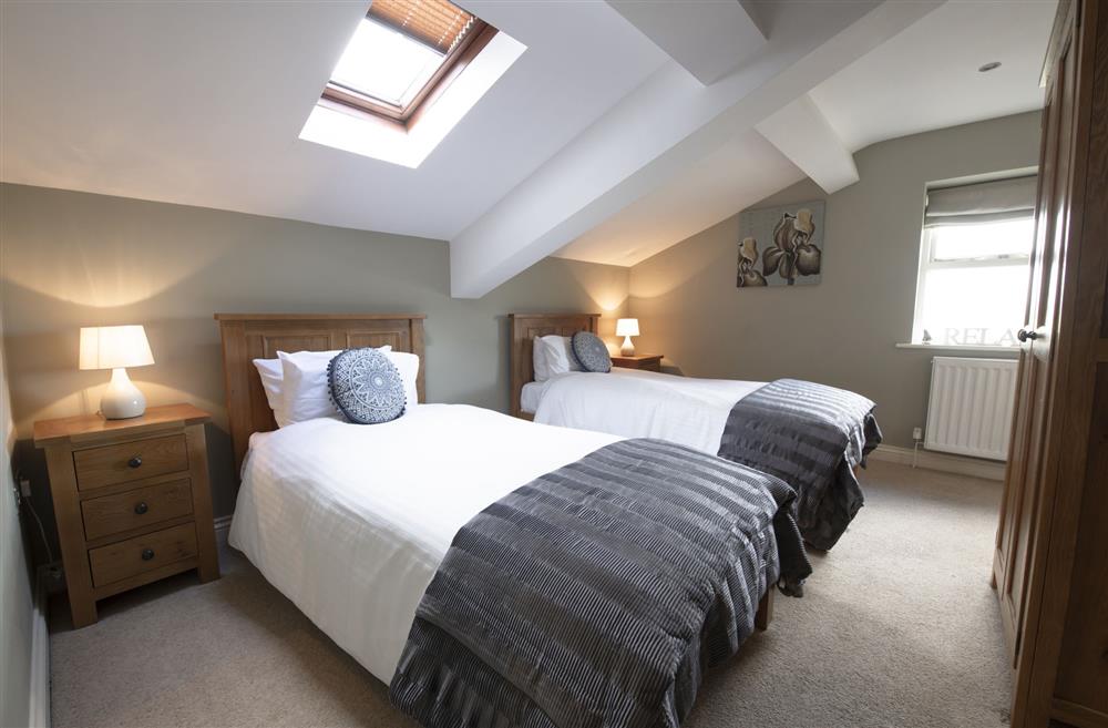 Bedroom four with twin 3’ single beds at Hill Top Farm, Askrigg, Nr Leyburn