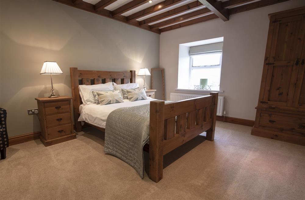 Bedroom three with a 4’6 double bed at Hill Top Farm, Askrigg, Nr Leyburn