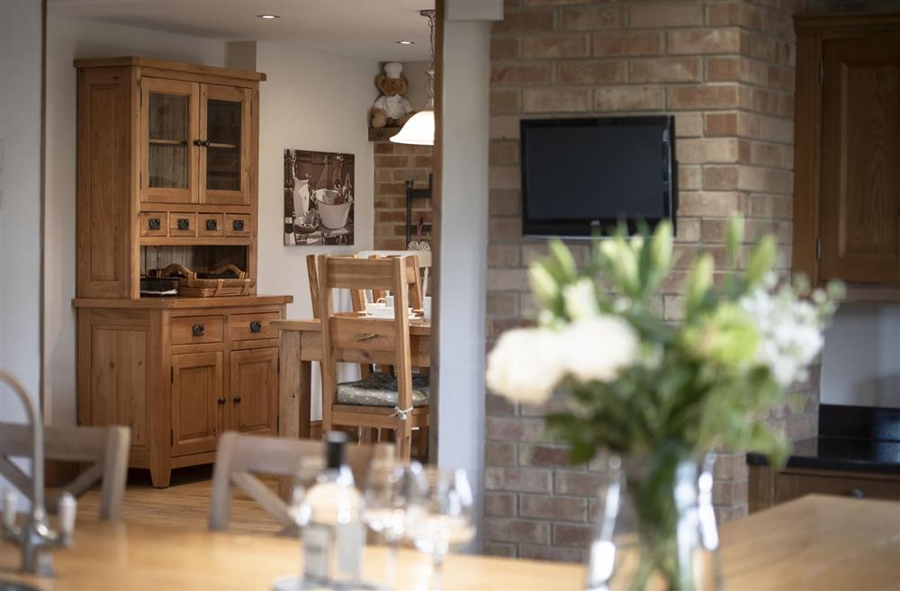 Leading from the kitchen into the breakfast room with seating for six guests at Hill Top Farm, Askrigg, Nr Leyburn
