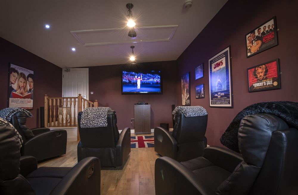 The cinema room offers a great experience and enjoyment for all guests