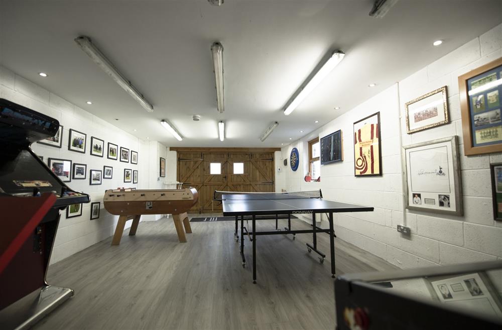 The games room with further activities to keep you entertained your entire stay at Hill Top Farm, Askrigg, Nr Leyburn