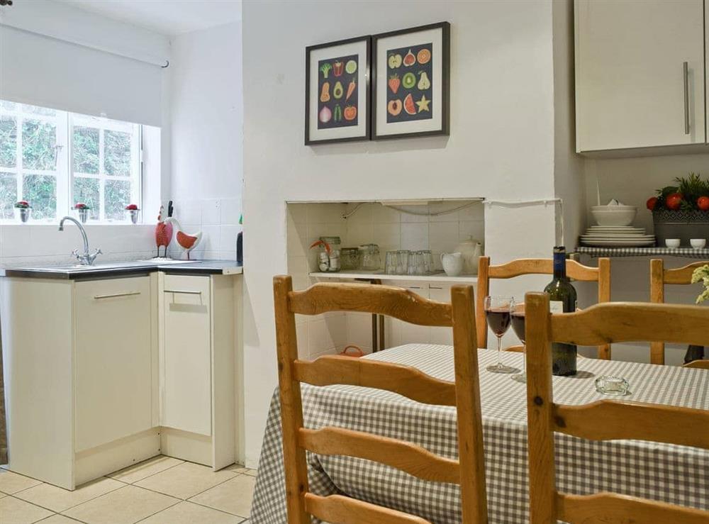 Welcoming dining space in kitchen at Hill View Cottage in Snowshill, Worcestershire