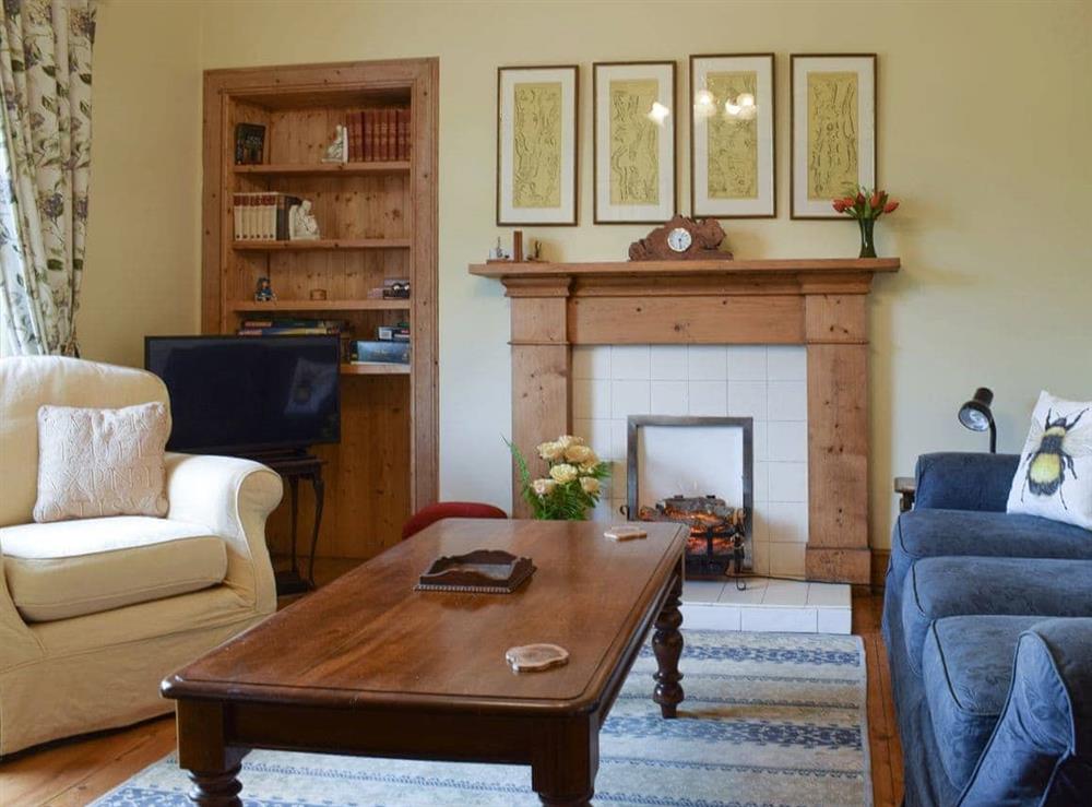 Welcoming living room at Hill View House in Aberfeldy, Perthshire