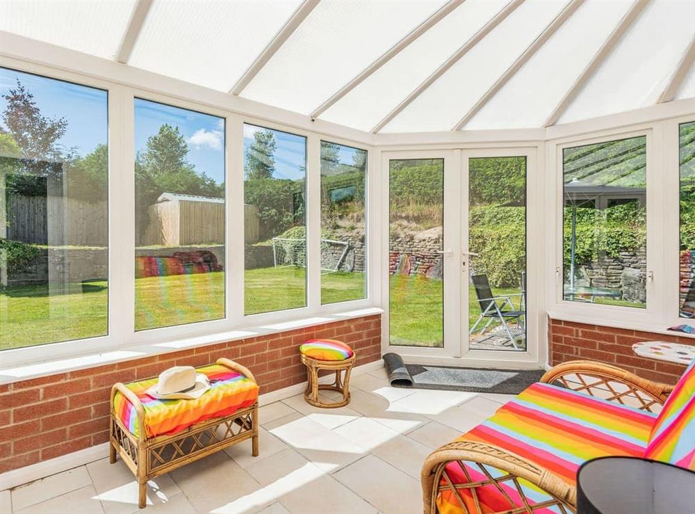 Conservatory at Hill View Lodge in Heyope, near Knighton, Powys