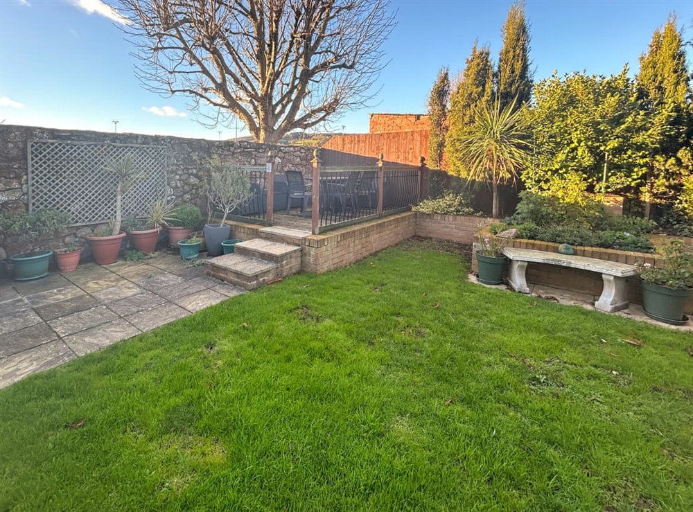 Patio at Hill View in Minehead, Somerset