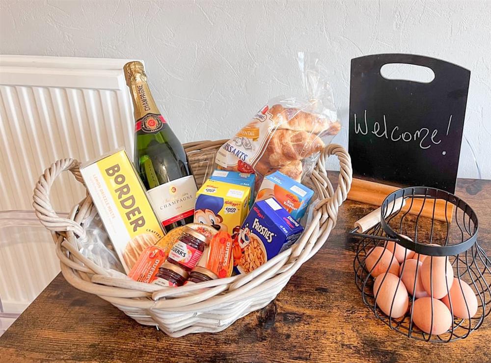 Welcome pack at Hillberry in Norham, near Berwick-upon-Tweed, Northumberland