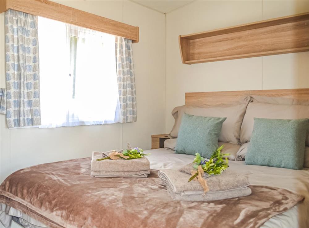 Double bedroom at Hillcrest Caravan in Hemswell, near Market Rasen, Lincolnshire