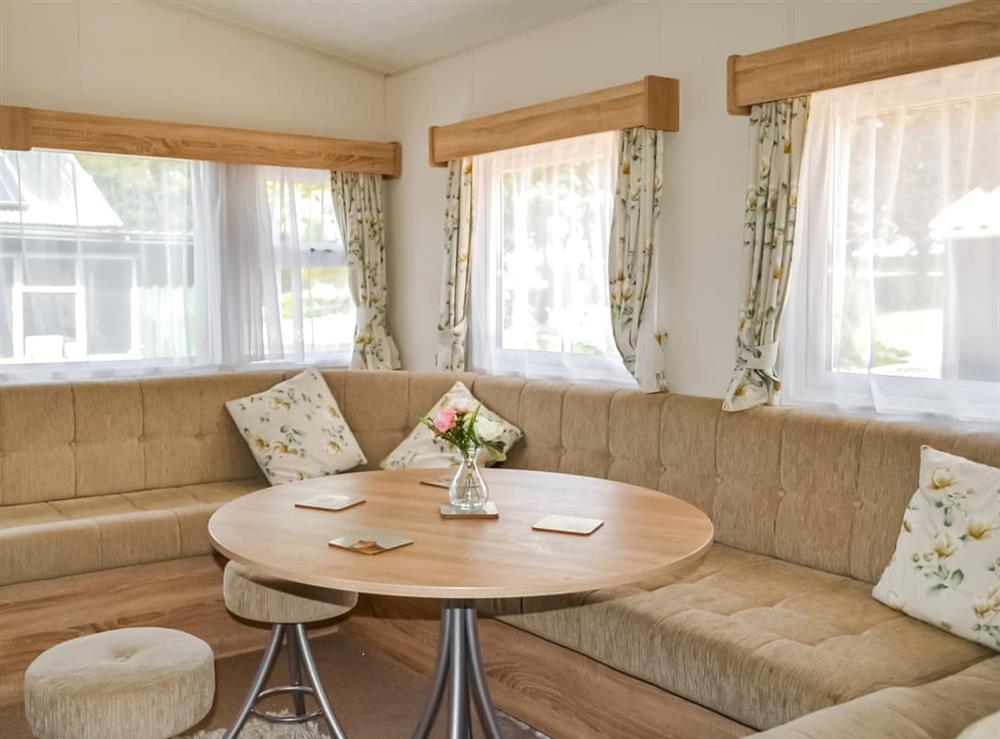 Open plan living space at Hillcrest Caravan in Hemswell, near Market Rasen, Lincolnshire