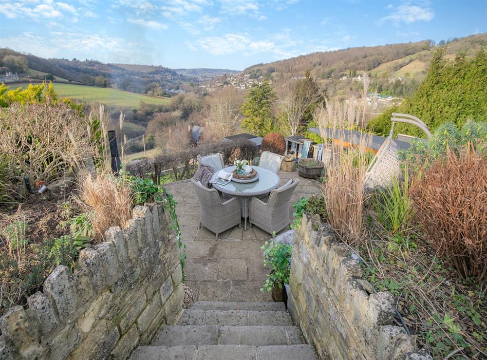 Sitting-out-area at Hillcrest Cottage in Stroud, Gloucestershire