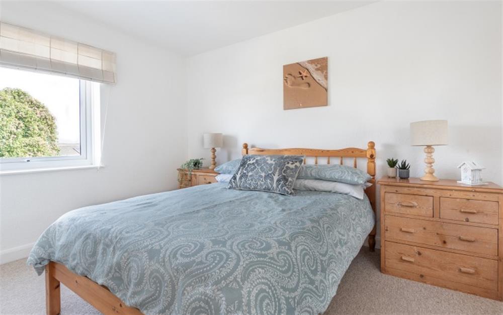 One of the double bedroom, light airy and with estuary views. at Hillcrest in East Portlemouth