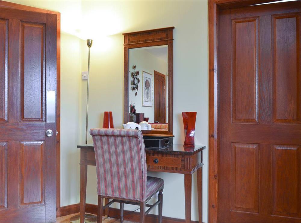 Dressing area of double room at Hillcrest House in Brown Edge, near Leek, Staffordshire