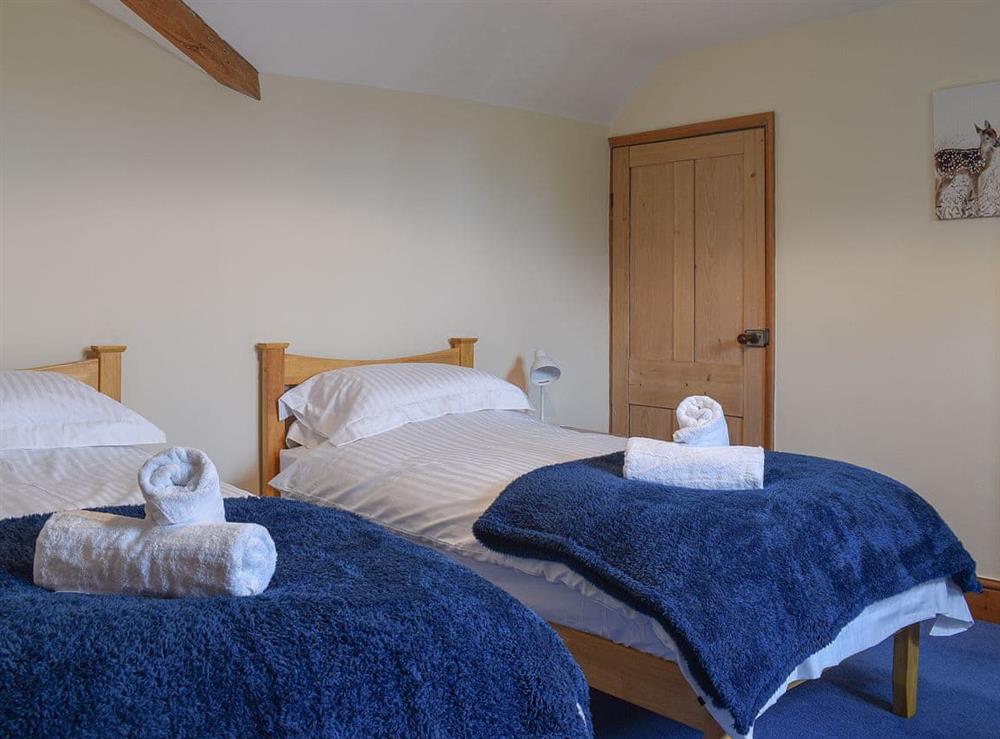 Twin bedroom at Hillcrest House in Broxa, near Scarborough, North Yorkshire