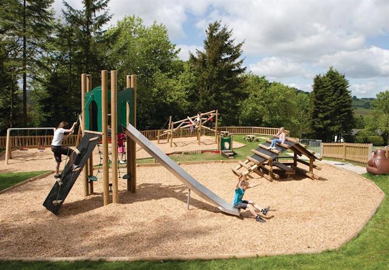 Children’s play area at Hillcroft Holiday Park in Pooley Bridge, Ullswater