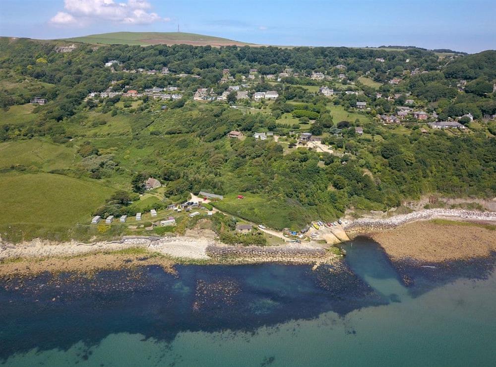 Aerial view of surrounding area (photo 2) at Hillcroft in Niton Undercliff, near Ventnor, Isle of Wight