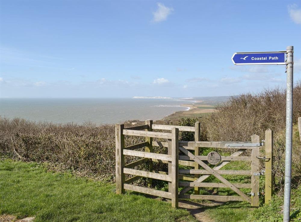 Coastal path at Hillcroft in Niton Undercliff, near Ventnor, Isle of Wight