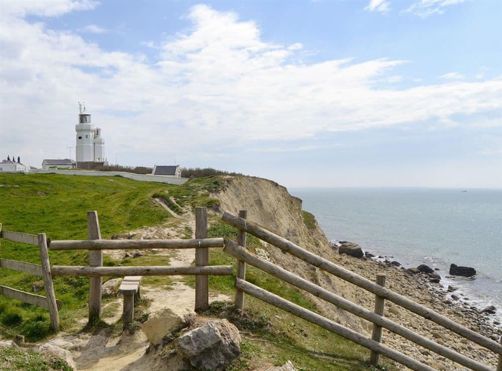 St Catherines Lighthouse within the surrounding area at Hillcroft in Niton Undercliff, near Ventnor, Isle of Wight