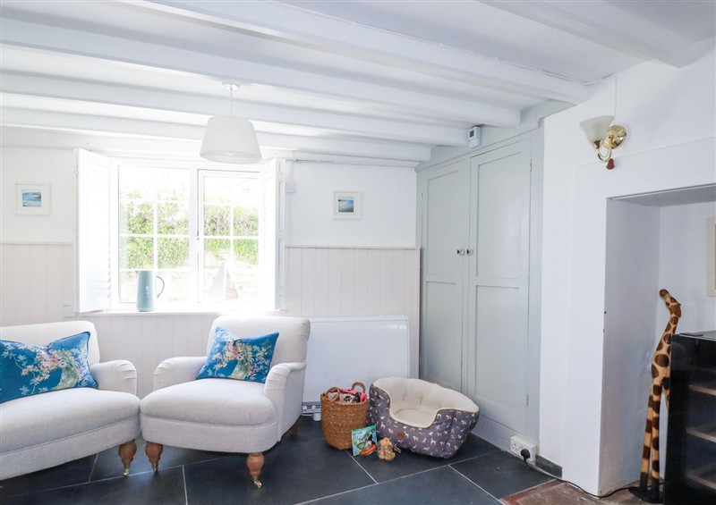 The living room at Hilldene, Treknow