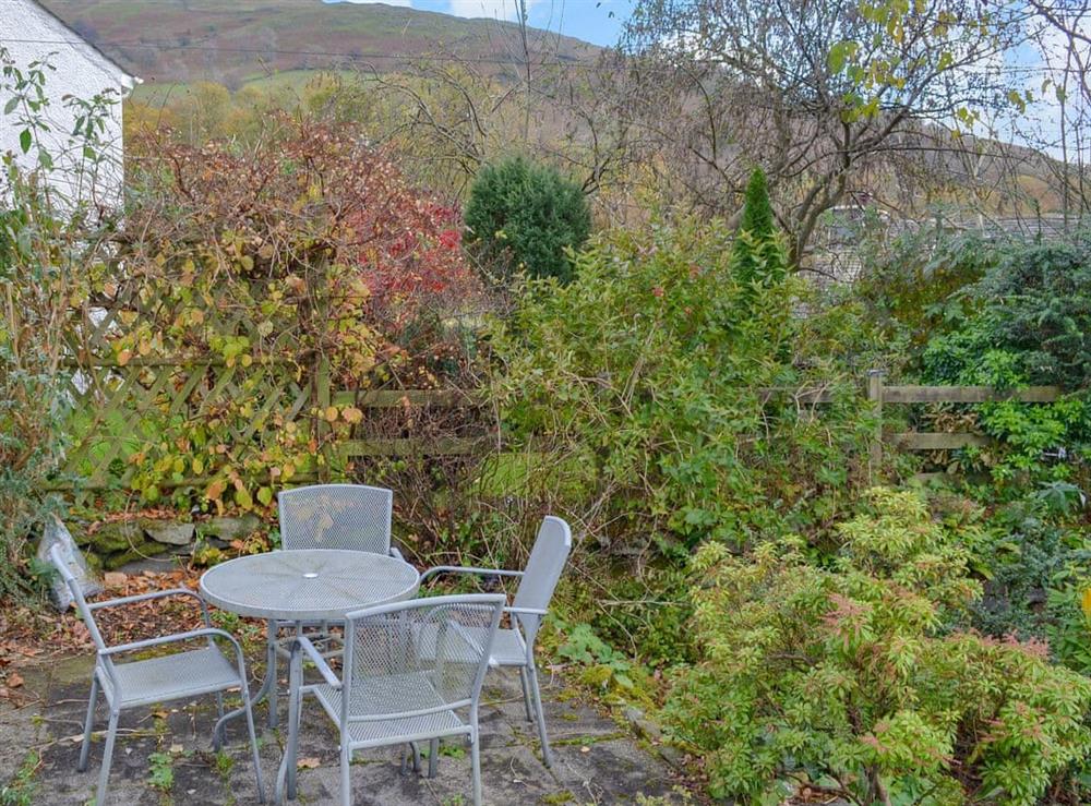 Picturesque sitting out area at Hillside Cottage in Ambleside, Cumbria