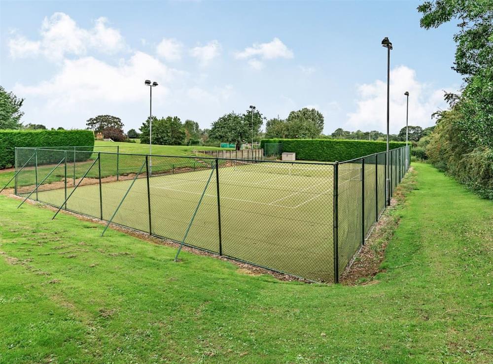 Tennis court at Hillside Cottage in Audlem, near Nantwich, Cheshire