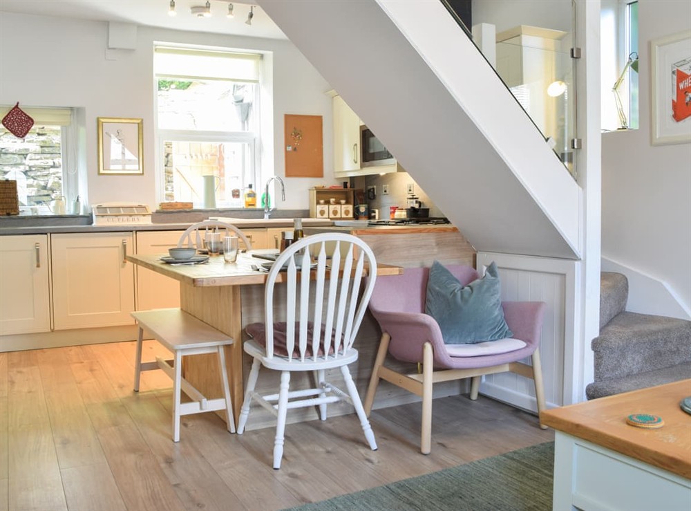 Kitchen/diner at Hillside Cottage in Glossop, Derbyshire