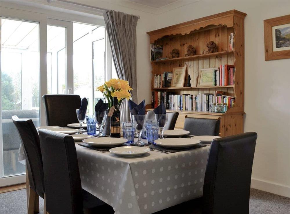 Ideal dining area at Hillside Cottage in Keswick, Cumbria