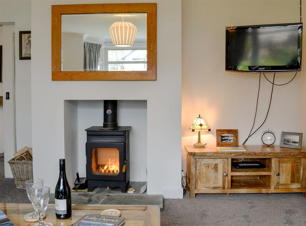 Warm and cosy living room at Hillside Cottage in Keswick, Cumbria